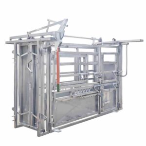 Manual cattle crush chute
