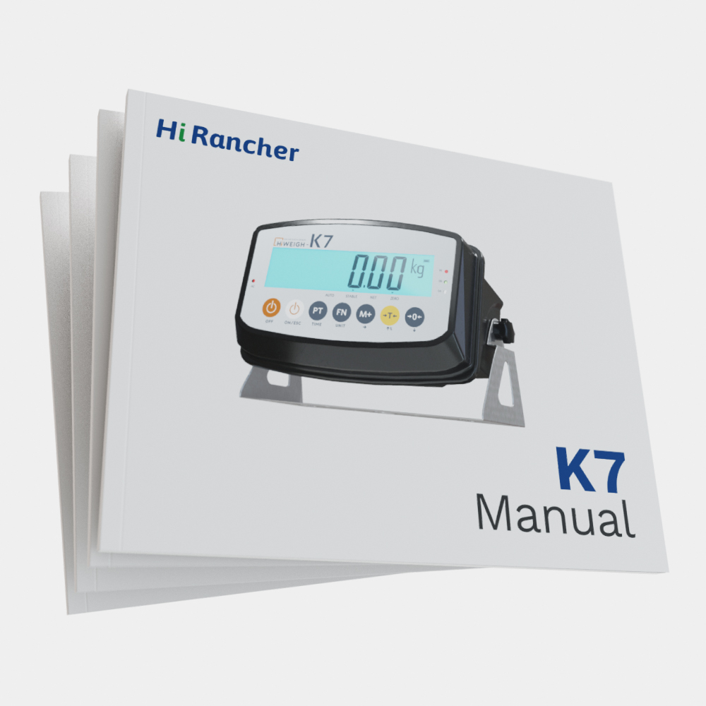 K7 Weighing Indicator Manual